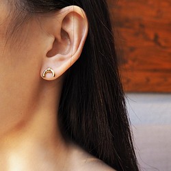 rainbow earring k_彩虹耳環 mittag K金 限量 設計師 手作 客製 珠寶 飾品 免運 第1張的照片
