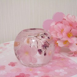 桜  円型 ＬＥＤアロマキャンドル 1枚目の画像