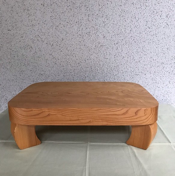 花台 山桜 菊菱彫刻 木工房JIN(手作り一点物) - テーブル用品
