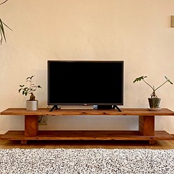 送料無料（地域限定）杉の木　テレビボード（L）TV台 1枚目の画像