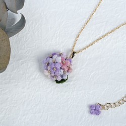 紫陽花のネックレス[SI-21-009] 1枚目の画像