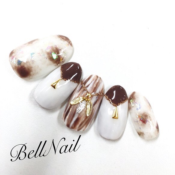 お値下げ 新作 秋の大人エスニックネイル ネイルチップ ネイルシール Bell Nail 通販 Creema クリーマ ハンドメイド 手作り クラフト作品の販売サイト