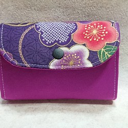和柄カードケース(紫) 1枚目の画像