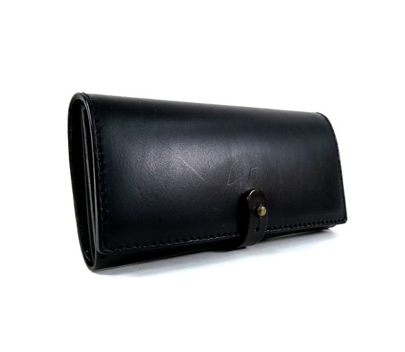 【即納】【限定制作】イタリアンレザー　Giboshi Long Wallet ギボシ長財布　Black