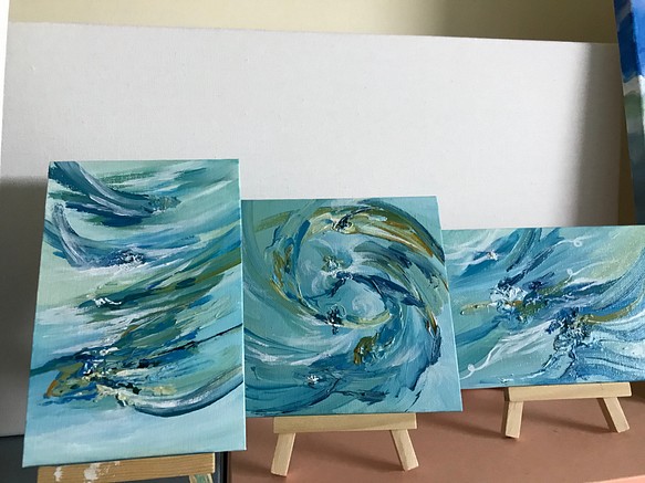 【海，浪】- 手繪 畫作 第1張的照片