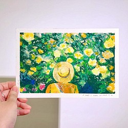 【 summer mood 】- 油粉彩 手繪 畫作 第1張的照片