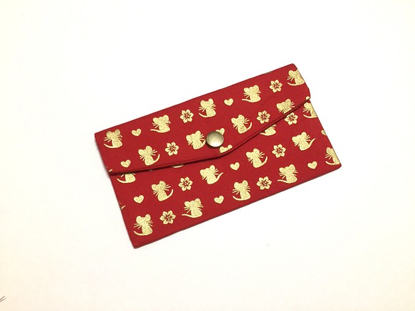 星森 - 布紅包袋 黃金鼠 （可免費加繡 中/英文 名字） 第1張的照片