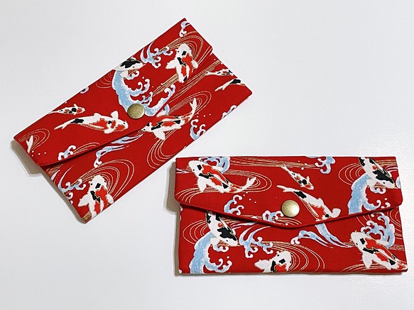 星森 - 布紅包袋 鯉躍龍門 可免費繡名字（中/英） 第1張的照片