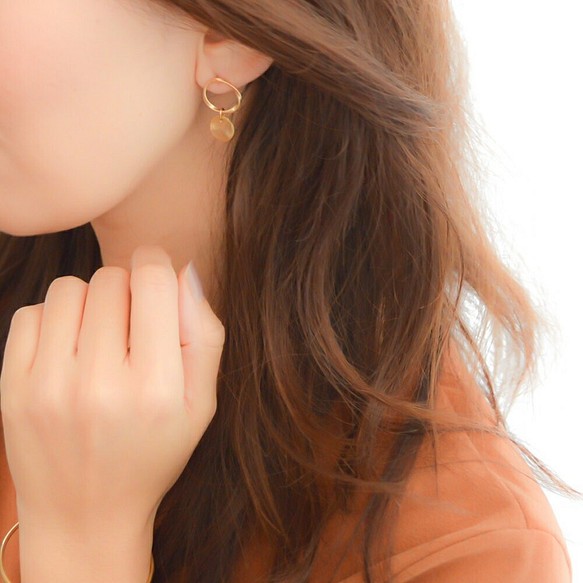 8d-9]#企画専用ページ Mobius Strip earrings(gold) イヤリング