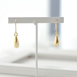 【送料無料】Teardrop gold pierces/earrings 1枚目の画像
