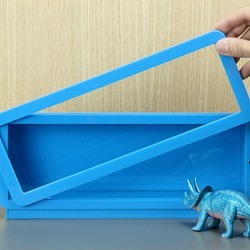 横フレームモデル小物収納ボックス -  L  - ブルー 1枚目の画像