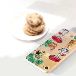 兔子蘑菇 iPhone Android 可愛動物 植物 透明手機殻 iPhone 6 iPhone 8 Sony XA 第1張的照片