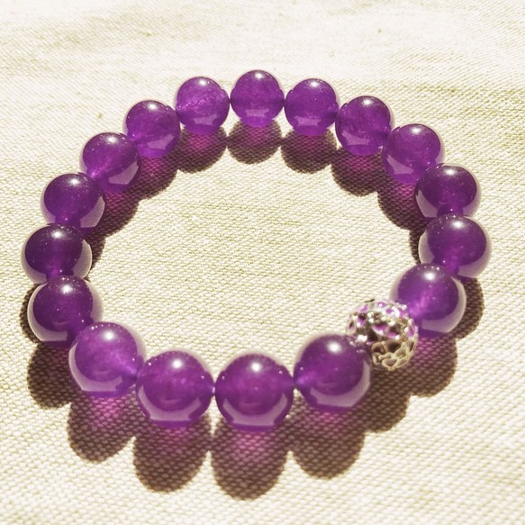 紫玉髓&雕花銀珠˙內斂的華麗高雅氣質 第1張的照片