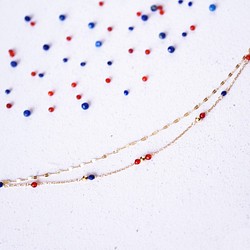 K10 月明かりのダンス / Friday - Carnelian & Lapis lazuli bracelet