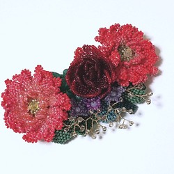 バレッタ　Bouquet(レッドガーベラ) 1枚目の画像