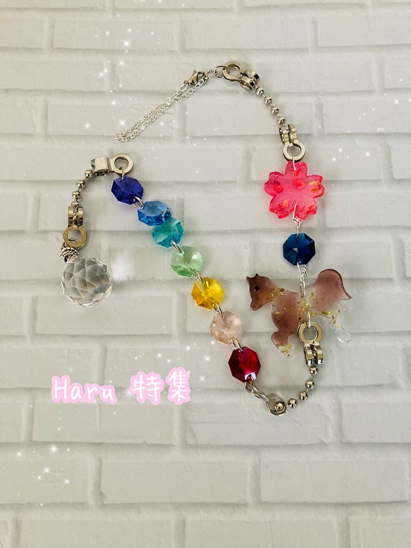 Haru特集  桜とお馬さん・虹色のサンキャッチャー 1枚目の画像