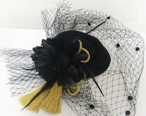 ❁︎Ⓜ️様❁︎ トーク帽 ベロアリボン 和装 髪飾り ヘッドドレス 