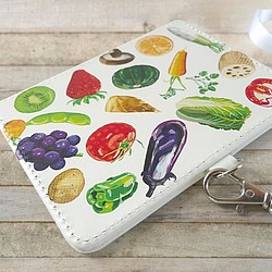 新鮮野菜のパスケース（ICカード/定期入れ） 1枚目の画像