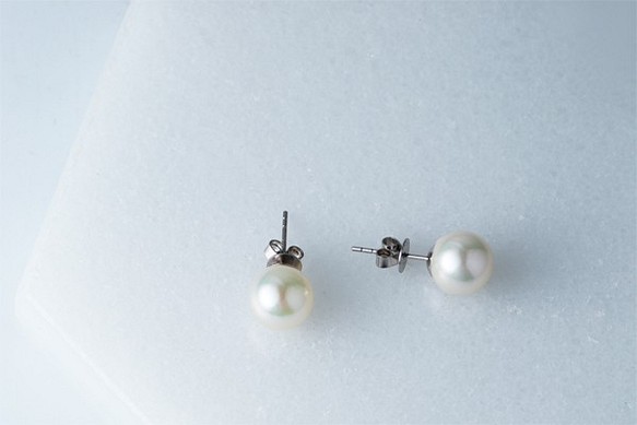 18K金 東方氣質珍珠耳環( 6 mm) 第1張的照片