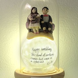 カスタムポートレートプラネットストーリーライト、永久的な結婚祝い、メッセージのカスタマイズ 1枚目の画像