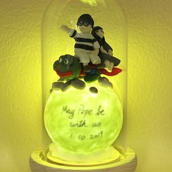 pepe青蛙人像版星球密語燈,最貼心的禮物,角色系列Customize your message 第1張的照片