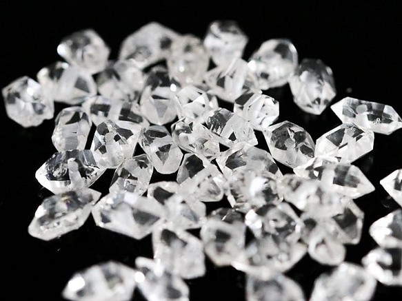 宝石質 ハーキマーダイヤモンド（2粒セット) 5~6mm 小粒 023 1枚目の画像