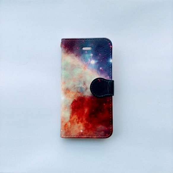 Galaxy Smartphone Case - Cosmic Pink -｜銀河柄スマホケース【名入れ可♪】 1枚目の画像