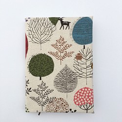 布製ブックカバー北欧の森のカスタムスタイル 1枚目の画像