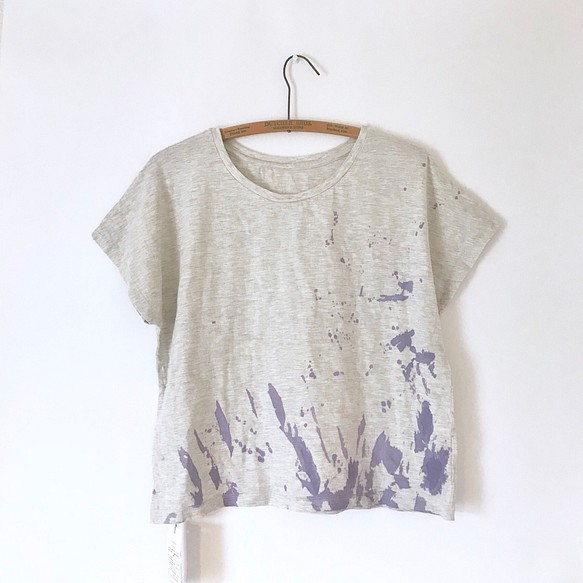 T-shirt / scratch / purple / Tシャツ Women's M 1枚目の画像