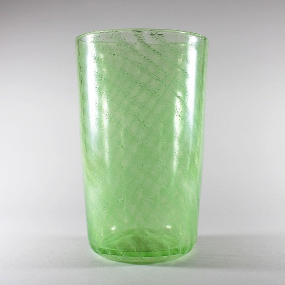 【Breathing Cup】細密織氣泡杯(草綠底色) /水杯/果汁杯/啤酒杯 第1張的照片