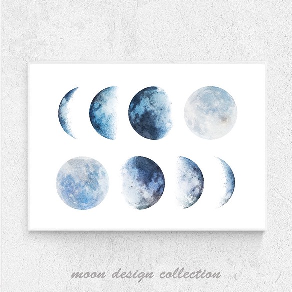 月の満ち欠け アート写真 写真 グラフィック Moon 通販 Creema クリーマ ハンドメイド 手作り クラフト作品の販売サイト
