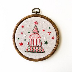 手刺繡材料包—聖誕樹 第1張的照片