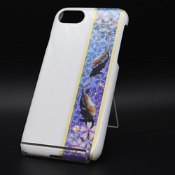 彩繪智能手機外殼（日本模式櫻花碗[白紫水]）[其他型號訂購] 第1張的照片