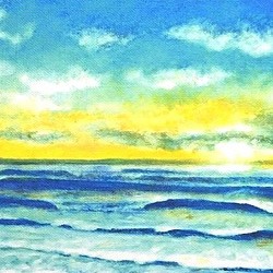 海の絵　sunlight 1枚目の画像