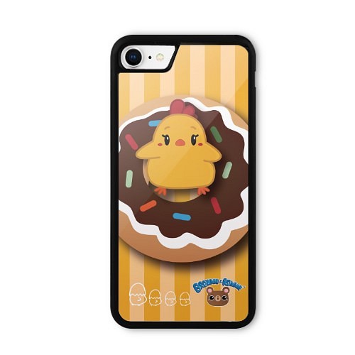 可愛動物手機殼 iPhone 8 Bumper Case - Chicky & Donut 第1張的照片