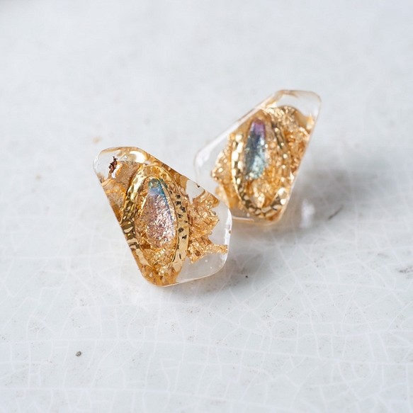 【受注制作】colorful carat earring No.5 1枚目の画像