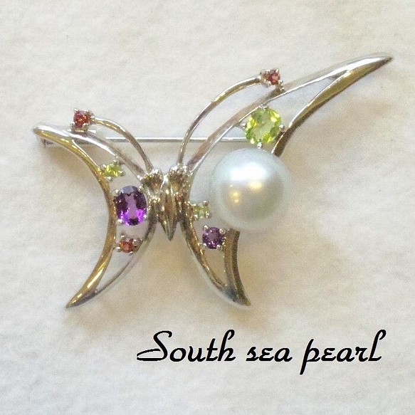 南洋真珠と蝶々