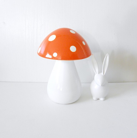 mushroom ornament ❀ オレンジ傘の キノコさん - キッチン/食器