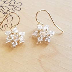 snowflake pierce　【受注製作】　《pierced earrings》 1枚目の画像