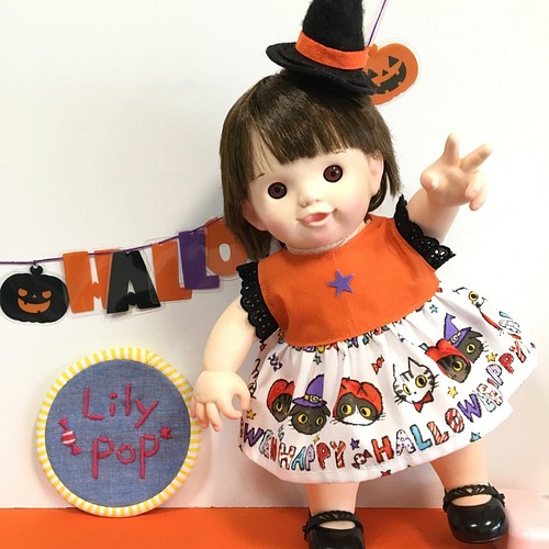 ハロウィンワンピース ぽぽちゃん 人形 Lily Pop 通販 Creema クリーマ ハンドメイド 手作り クラフト作品の販売サイト