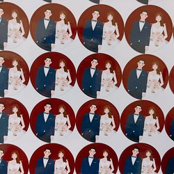 結婚式のステッカー シール 30枚 1枚目の画像