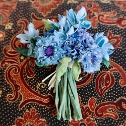 布花Small corsage gift series Blue blue flowers 1枚目の画像