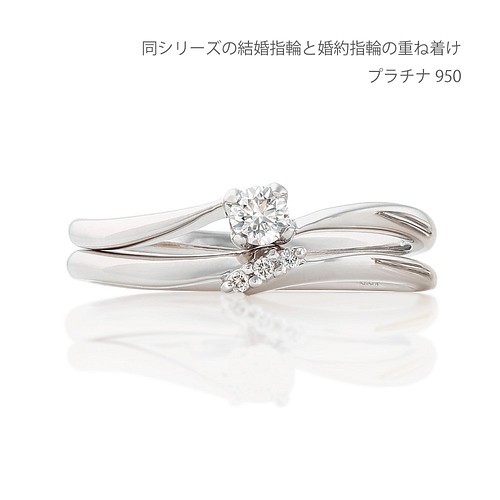 Pt950 K1８ 2本で8万 3色選べる Twist And Love マリッジリング 結婚指輪 ペアリング 指輪 リング Snow スノウ 通販 Creema クリーマ ハンドメイド 手作り クラフト作品の販売サイト