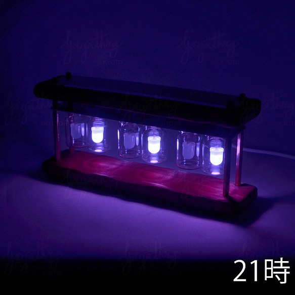 (RGB) LED 時鐘蒸汽朋克風格二進制模式包括 USB 數據線 第1張的照片