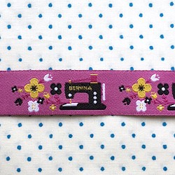 アメリカデザイン 刺繍リボン1ヤード-ミシン ピンク 1枚目の画像