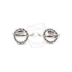 ERG-1412-R【2個入り】ダブルリングピアス,Double Ring Earring Post 1枚目の画像