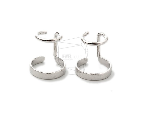 ERG-1431-R [2件]拉絲圓形耳釘耳環 第1張的照片