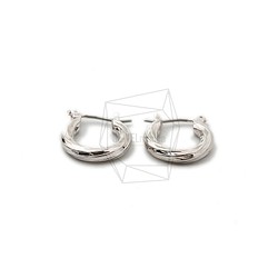 ERG-1515-R [2件]扭紋圓形圈耳環 第1張的照片
