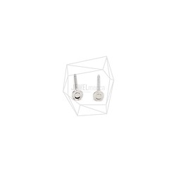 ERG-1866-R [4 件] 鈦耳環柱，鈦耳環柱 第1張的照片