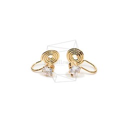 ERG-1870-G【2個入り】キュービックイヤーカフ/Cubic Earcuffs Earrings 1枚目の画像